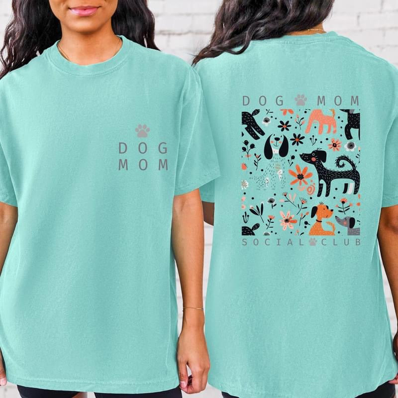 Dog Mom Social Club tee product image 3