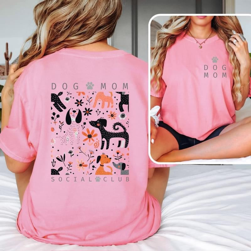 Dog Mom Social Club tee product image 2