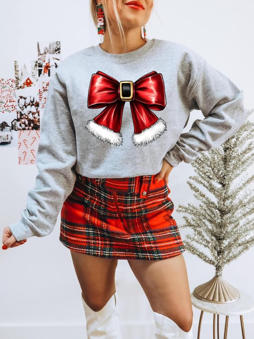 Santa Belt Bow tee product image 2