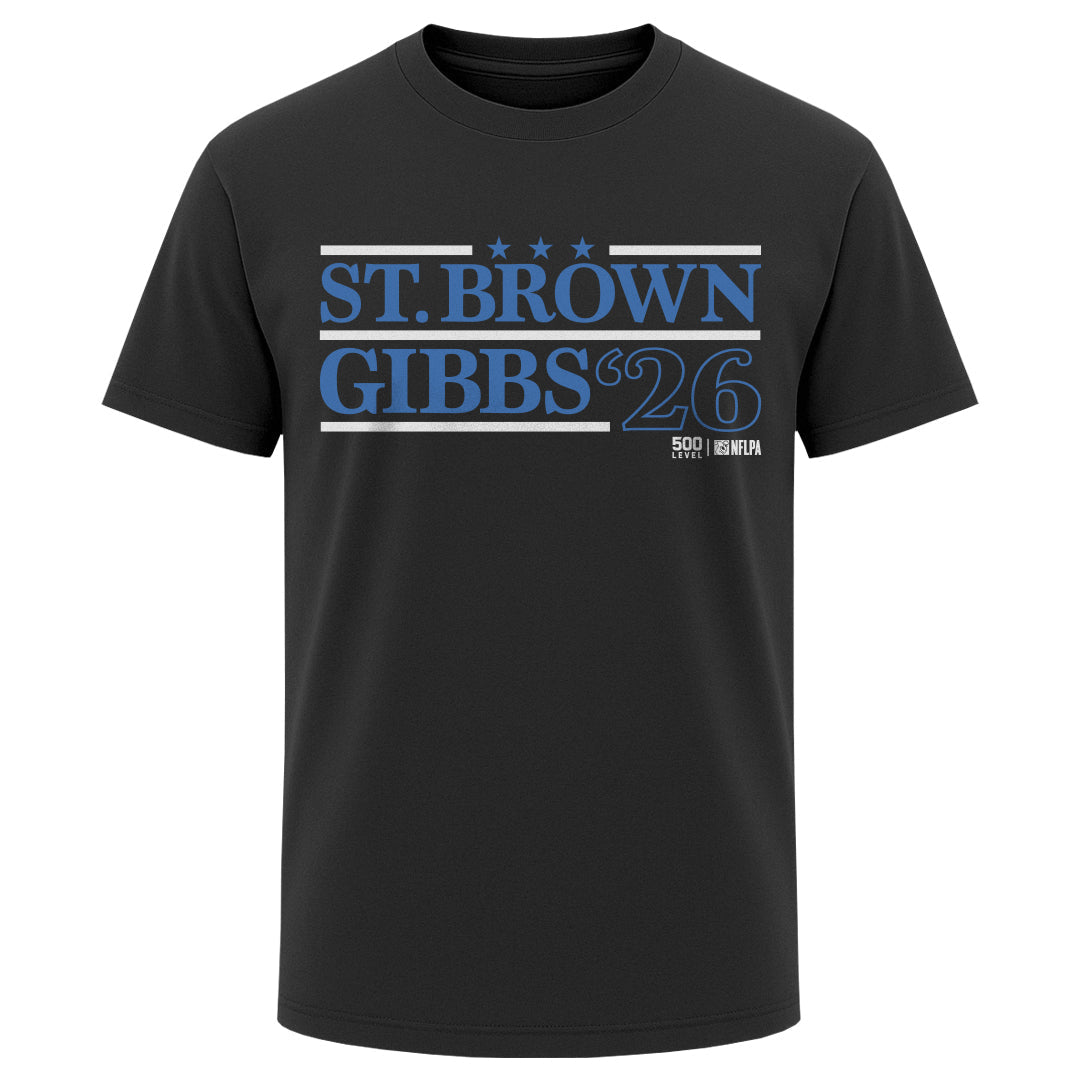 Amon-Ra St. Brown & Jahmyr Gibbs Detroit Campaign 2026 WHT product image 1