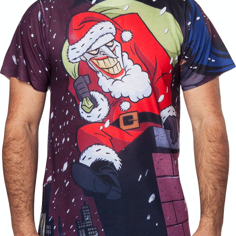 Batman Joker Claus Sublimation T-Shirt product image 1