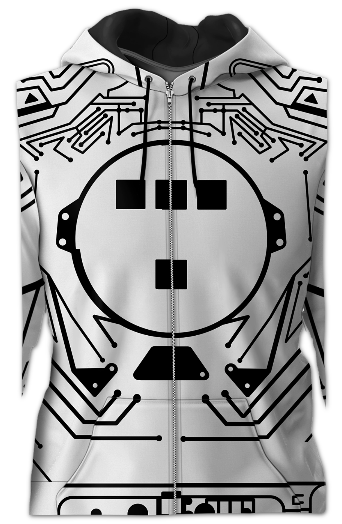 Black Circuit Tron Costume Hoodie product image 2