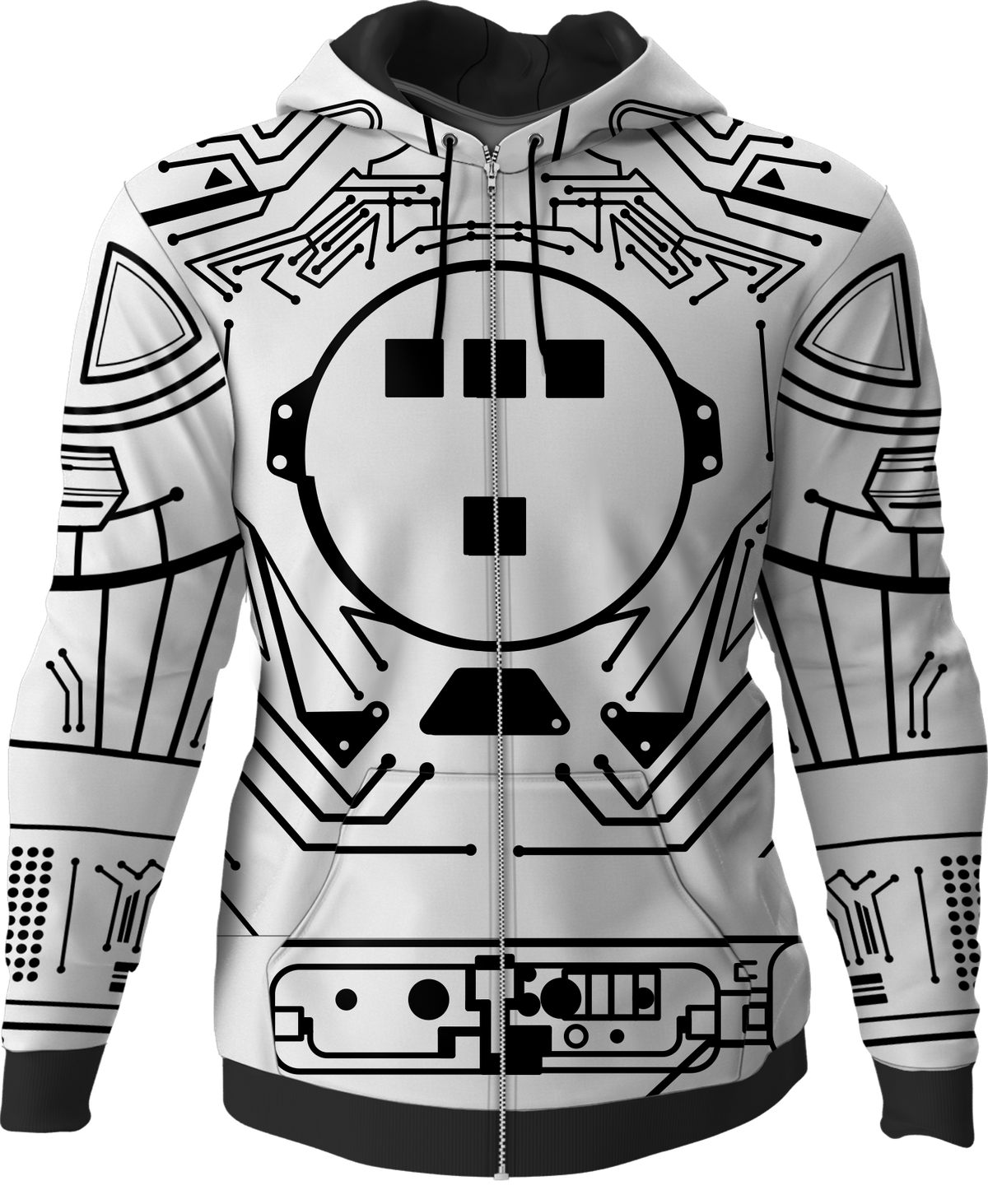 Black Circuit Tron Costume Hoodie product image 1