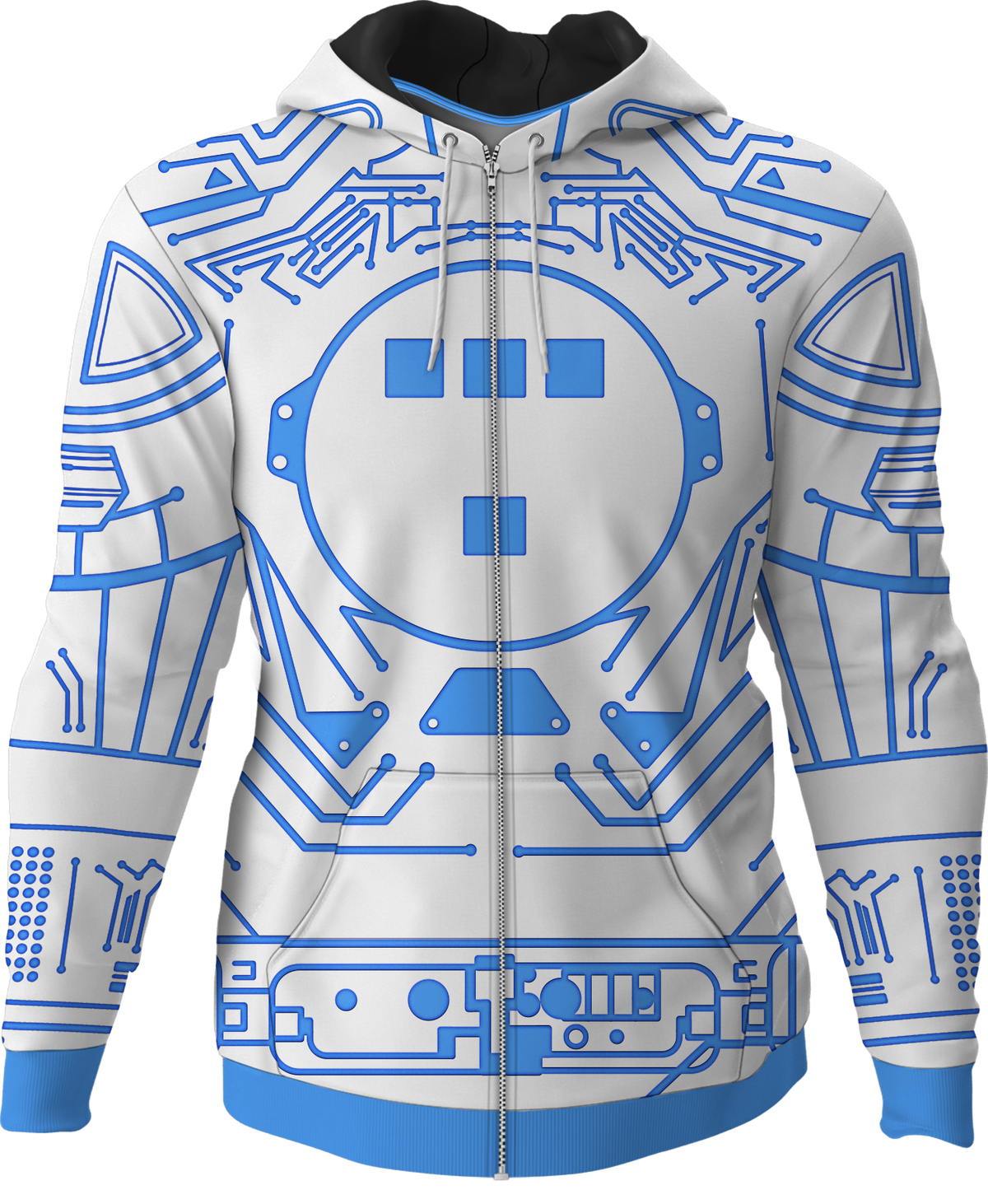Blue Circuit Tron Costume Hoodie product image 1
