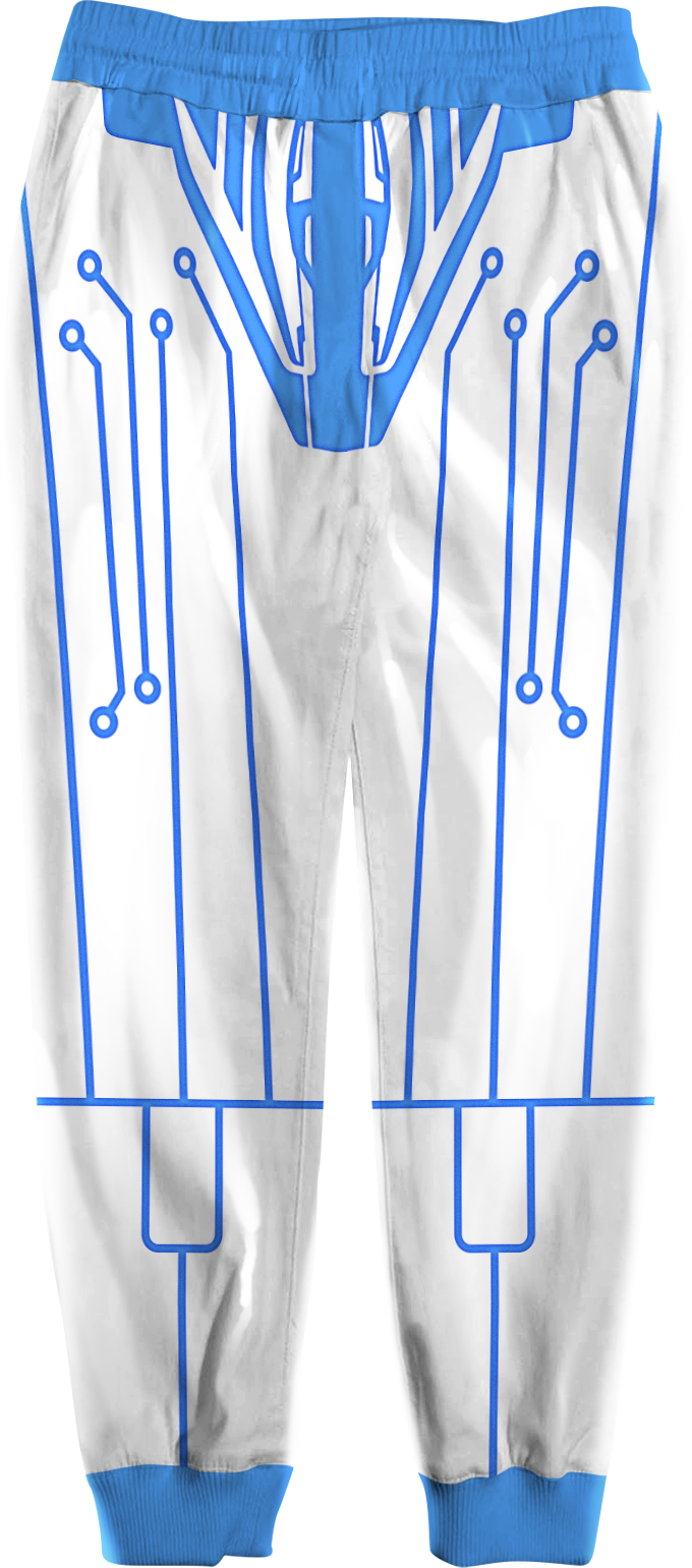 Blue Circuit Tron Costume Pants product image 3