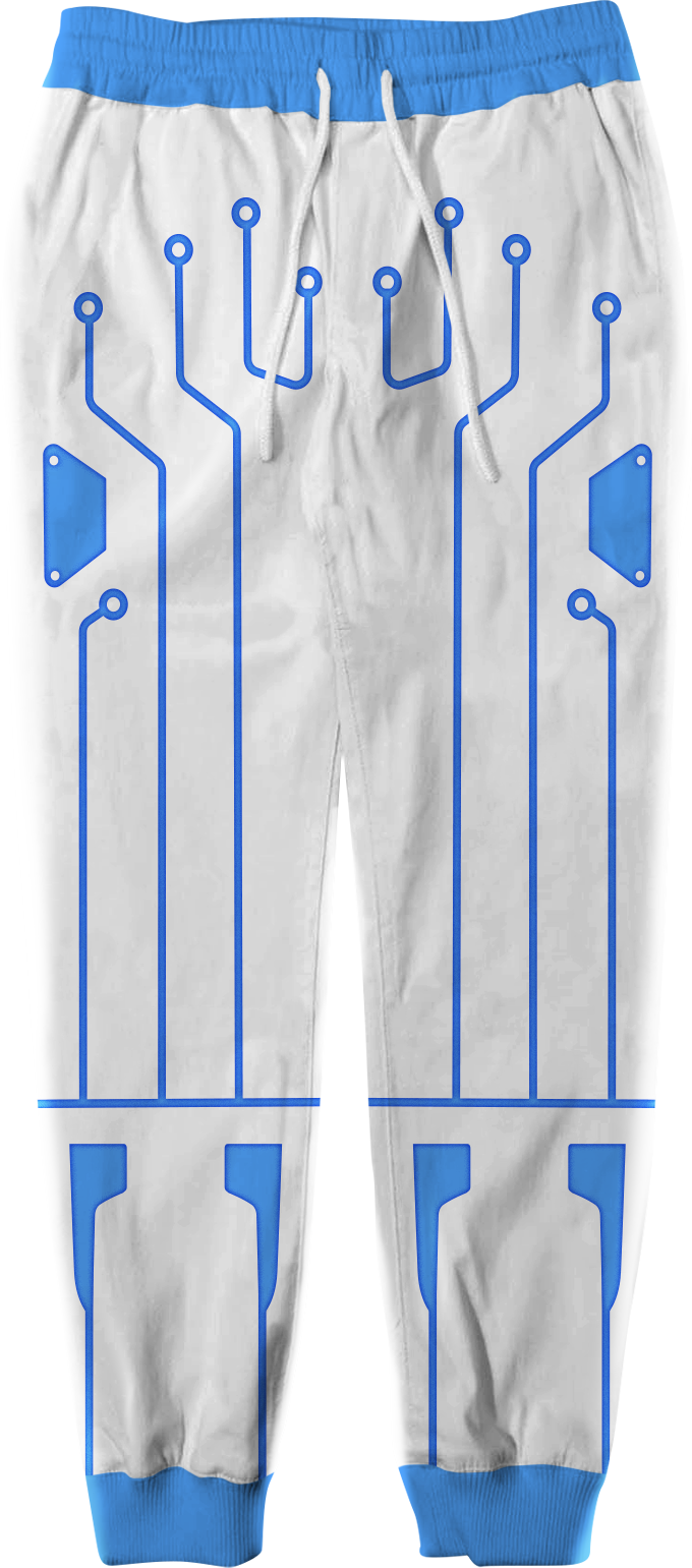 Blue Circuit Tron Costume Pants product image 1