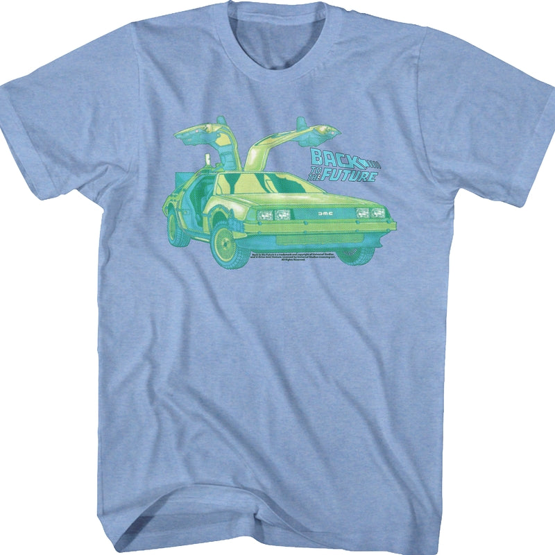 Blue DeLorean Back To The Future T-Shirt product image 1