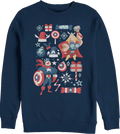 Captain America And Thor Marvel Comics Christmas Sweatshirt product image 1