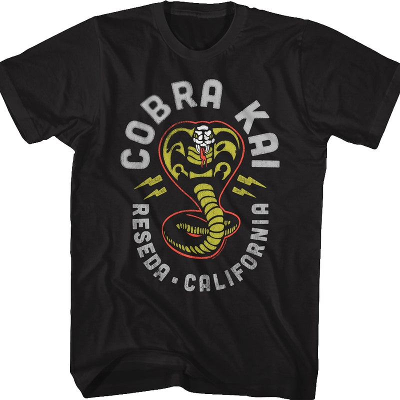 Cobra Kai Lightning Logo Karate Kid T-Shirt product image 1