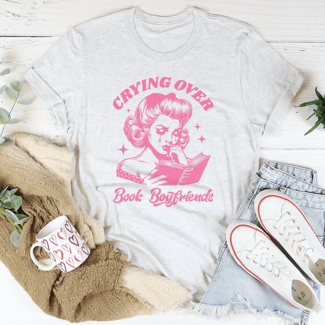 Crying Over Book Boyfriends Tee product image 3