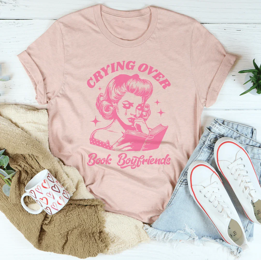 Crying Over Book Boyfriends Tee product image 1