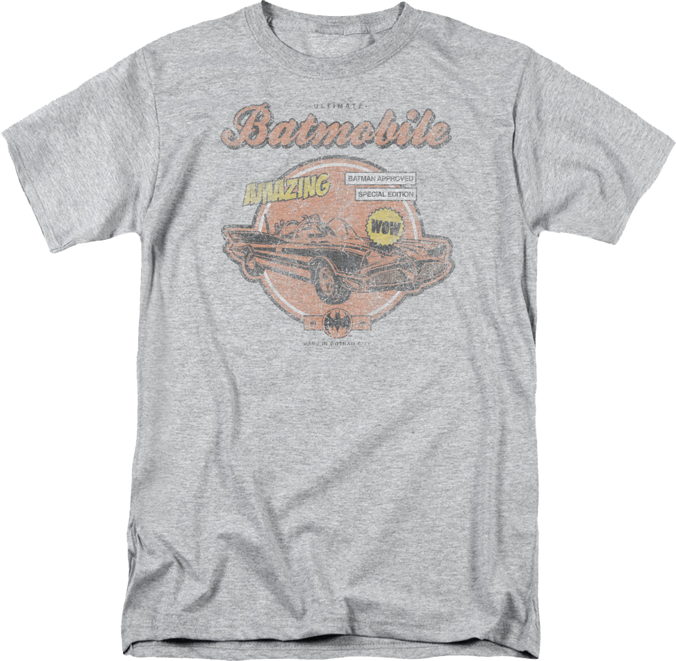 Distressed Batmobile DC Comics T-Shirt product image 1