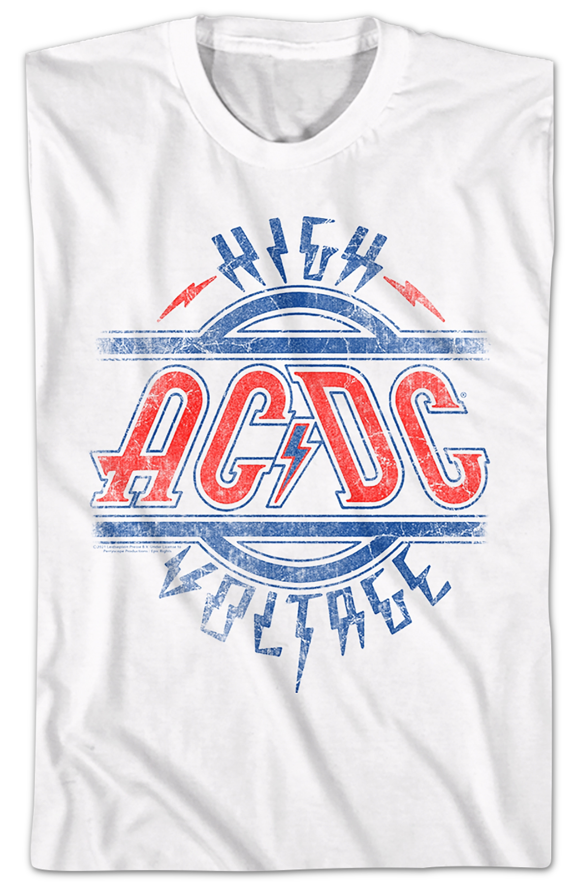 Distressed High Voltage ACDC Shirt product image 2