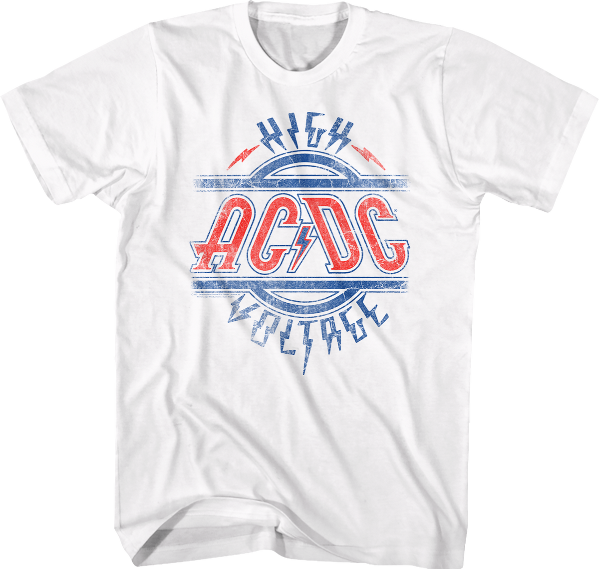 Distressed High Voltage ACDC Shirt product image 1