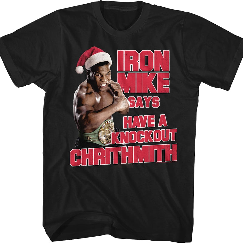 Knockout Christmas Mike Tyson T-Shirt product image 1