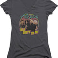 Ladies Retro Talk Dirty To Me Poison V-Neck Shirt product image 1