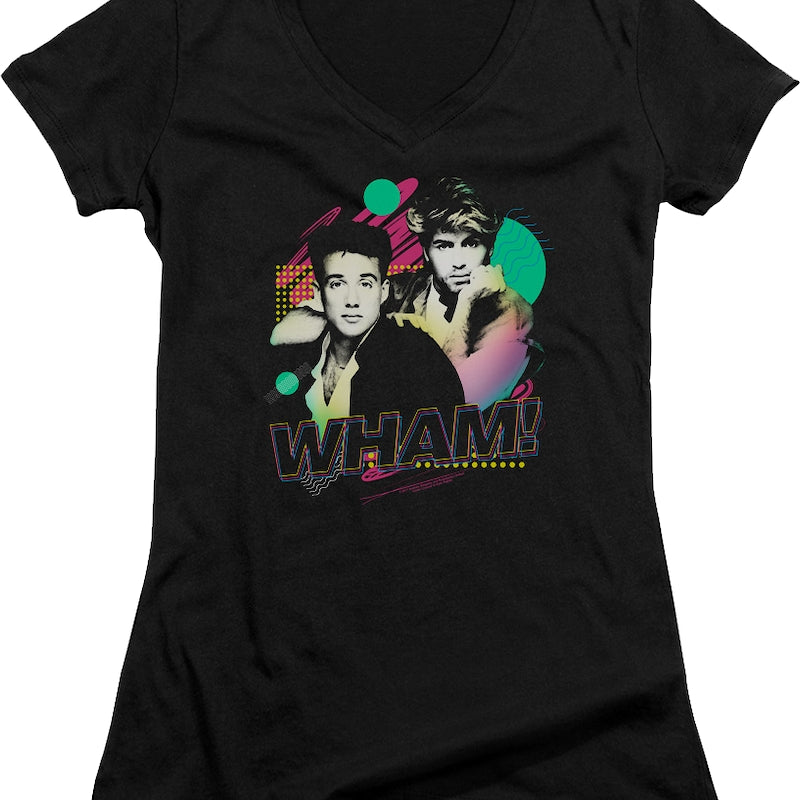 Ladies Retro Wham V-Neck Shirt product image 1