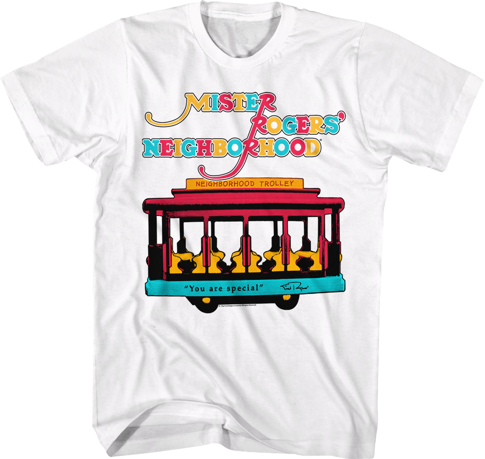 Retro Neighborhood Trolley Mr. Rogers T-Shirt product image 1
