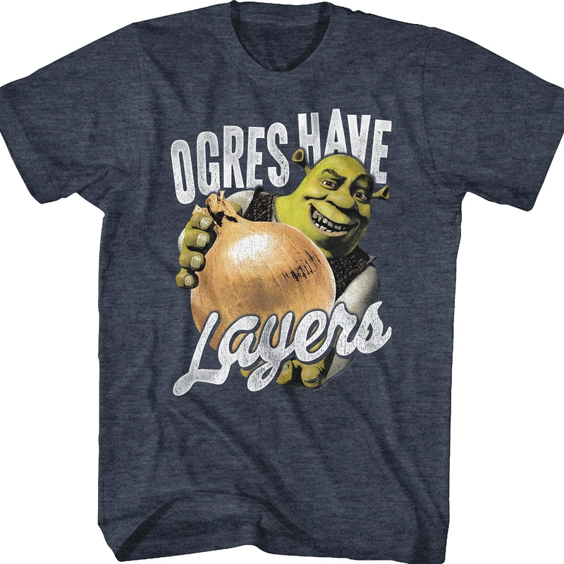 Ogres Have Layers Shrek T-Shirt product image 1