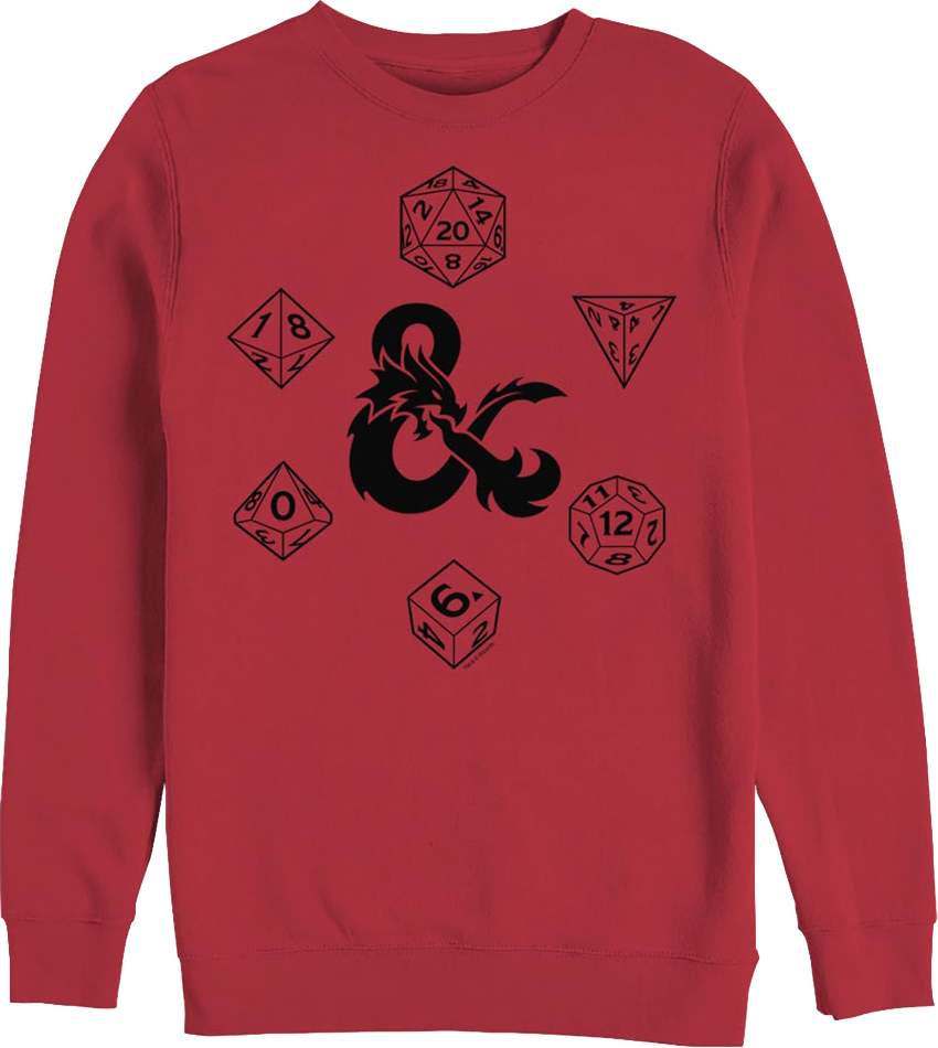 Rolling Dice Dungeons & Dragons Sweatshirt product image 1