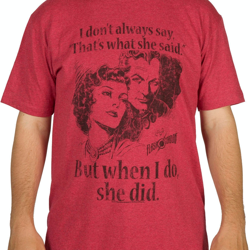 She Did Flash Gordon Shirt product image 1