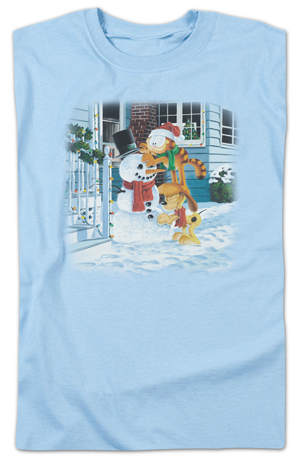 Snowman Garfield T-Shirt product image 2