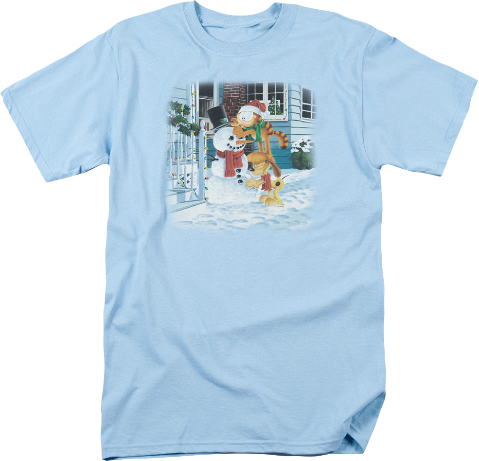 Snowman Garfield T-Shirt product image 1