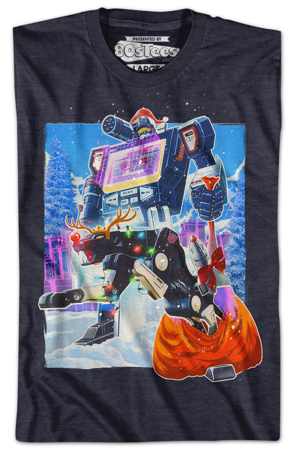 Soundwave Santa Claus Transformers T-Shirt product image 2