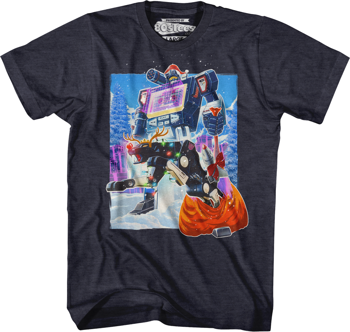 Soundwave Santa Claus Transformers T-Shirt product image 1