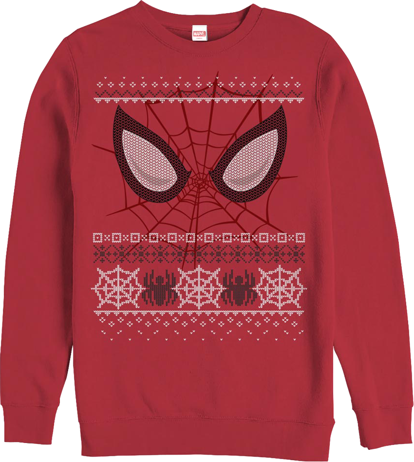 Spider-Man Faux Ugly Christmas Sweater Marvel Comics product image 1