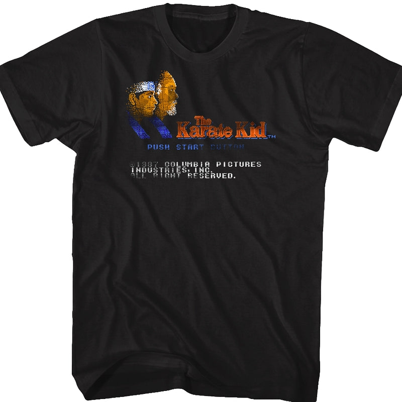Start Screen Karate Kid Video Game T-Shirt product image 1