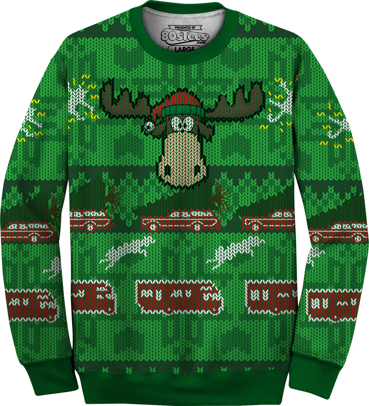 Ugly Faux Knit Christmas Vacation Sweater