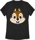 Women Black Chip's Head Chip 'n Dale Rescue Rangers Shirt product image 1