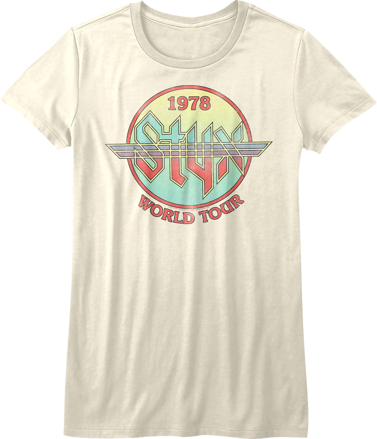 Womens 1978 World Tour Styx Shirt product image 1