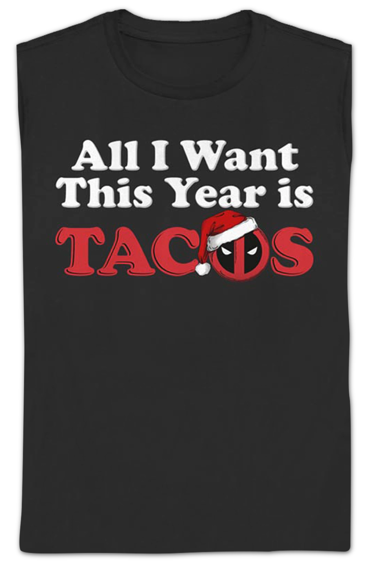 Womens Deadpool Christmas Tacos Shirt product image 2