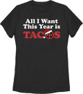 Womens Deadpool Christmas Tacos Shirt product image 1