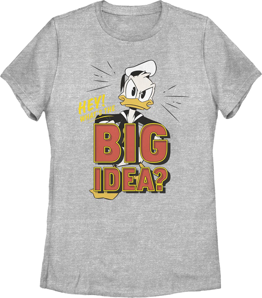 Womens Donald Duck What's The Big Idea DuckTales Shirt product image 1