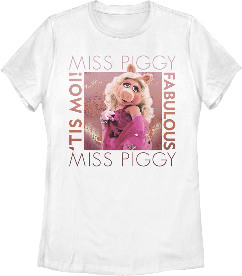 Womens Fabulous Miss Piggy Muppets Shirt product image 1