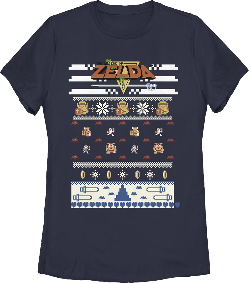 Womens Faux Ugly Christmas Sweater Legend of Zelda Shirt product image 1