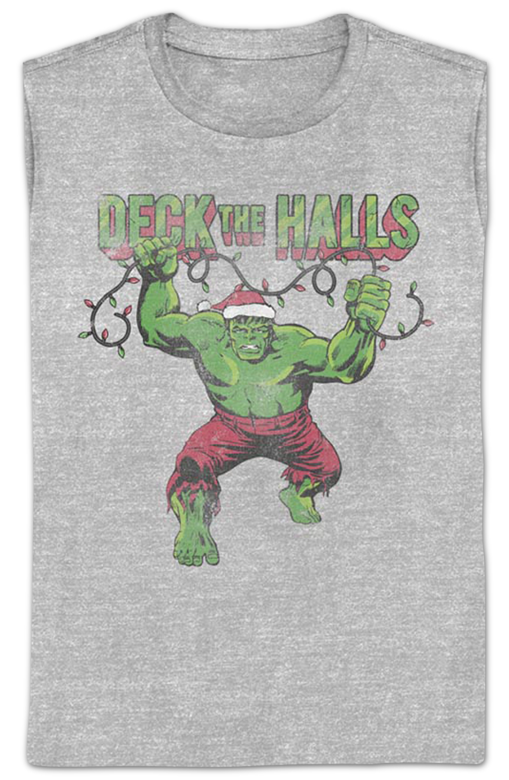 Womens Incredible Hulk Deck The Halls Marvel Comics Shirt product image 2