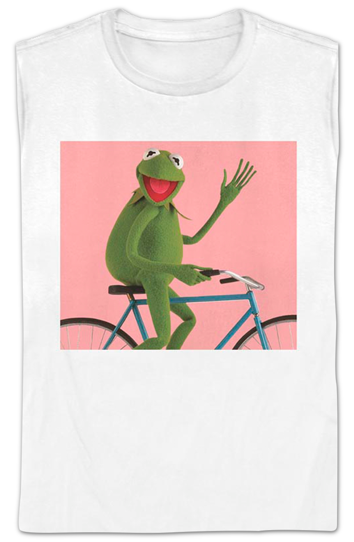 Womens Kermit The Frog Bicycle Muppets Shirt product image 2