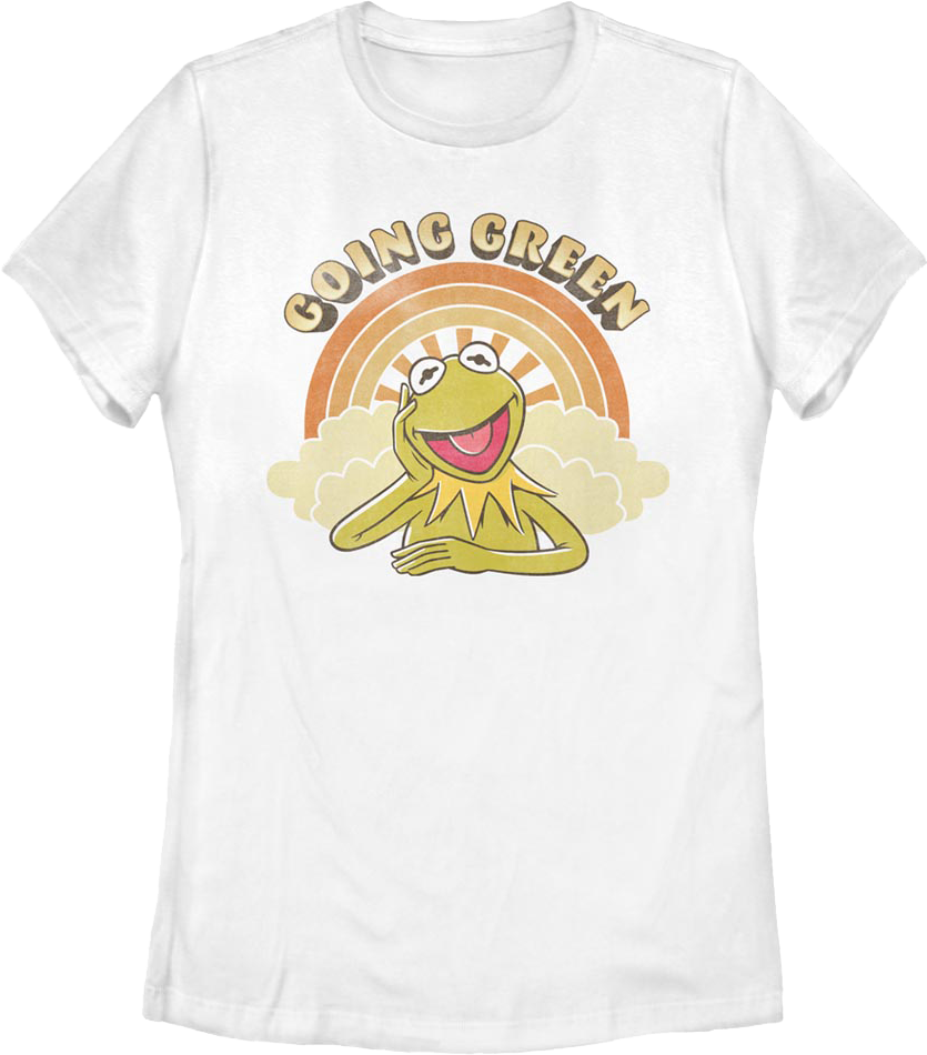 Womens Kermit The Frog Going Green Muppets Shirt product image 1