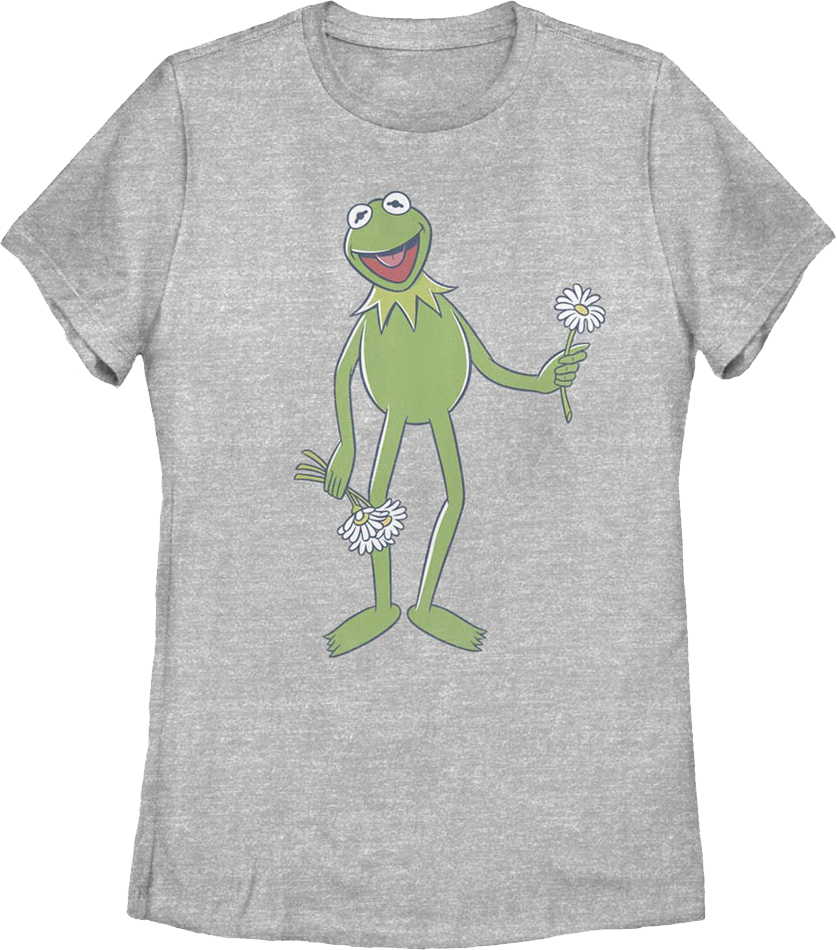 Womens Kermit's Flowers Muppets Shirt product image 1