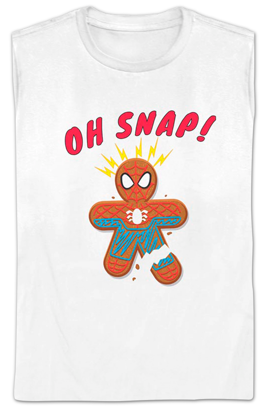 Womens Oh Snap Gingerbread Spider-Man Marvel Comics Shirt product image 2
