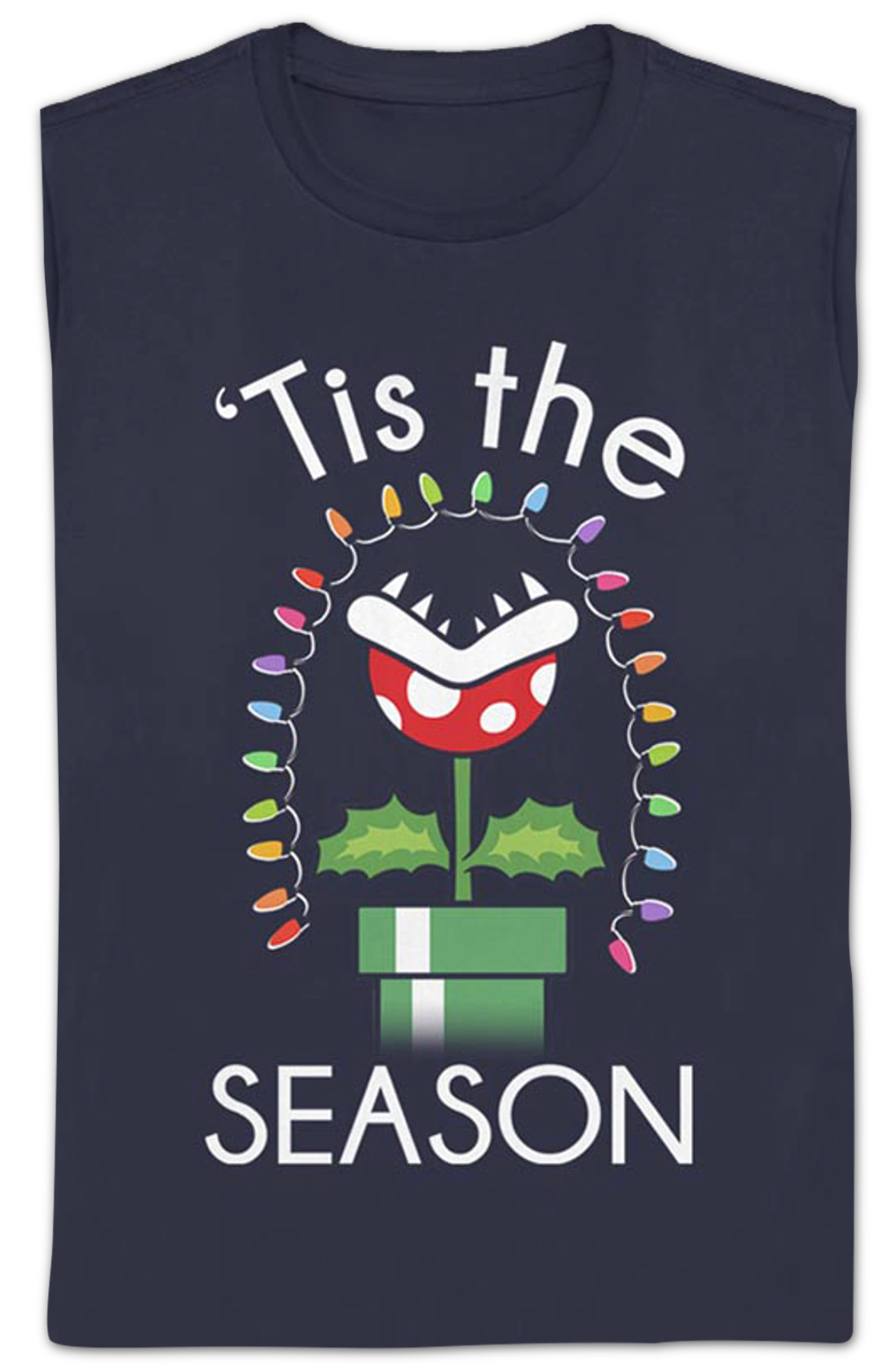 Womens Piranha Plant 'Tis The Season Super Mario Bros. Shirt product image 2