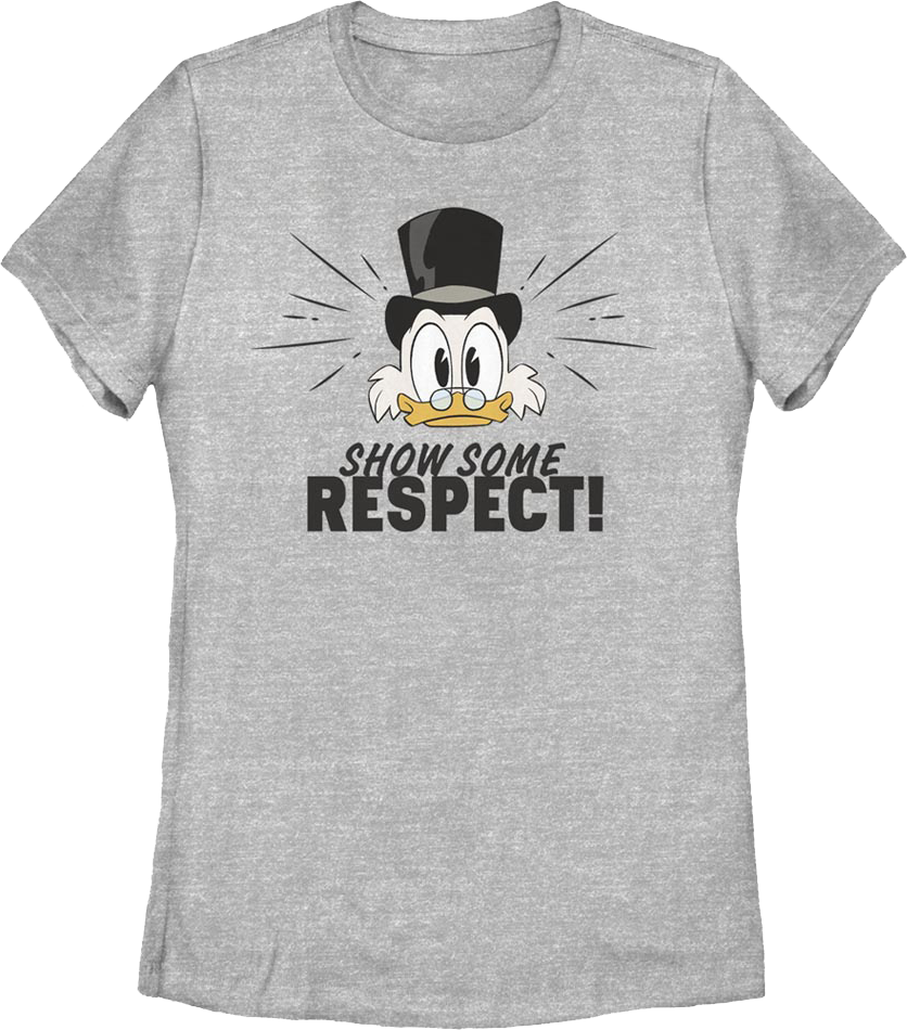 Womens Scrooge McDuck Show Some Respect DuckTales Shirt product image 1