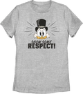 Womens Scrooge McDuck Show Some Respect DuckTales Shirt product image 1