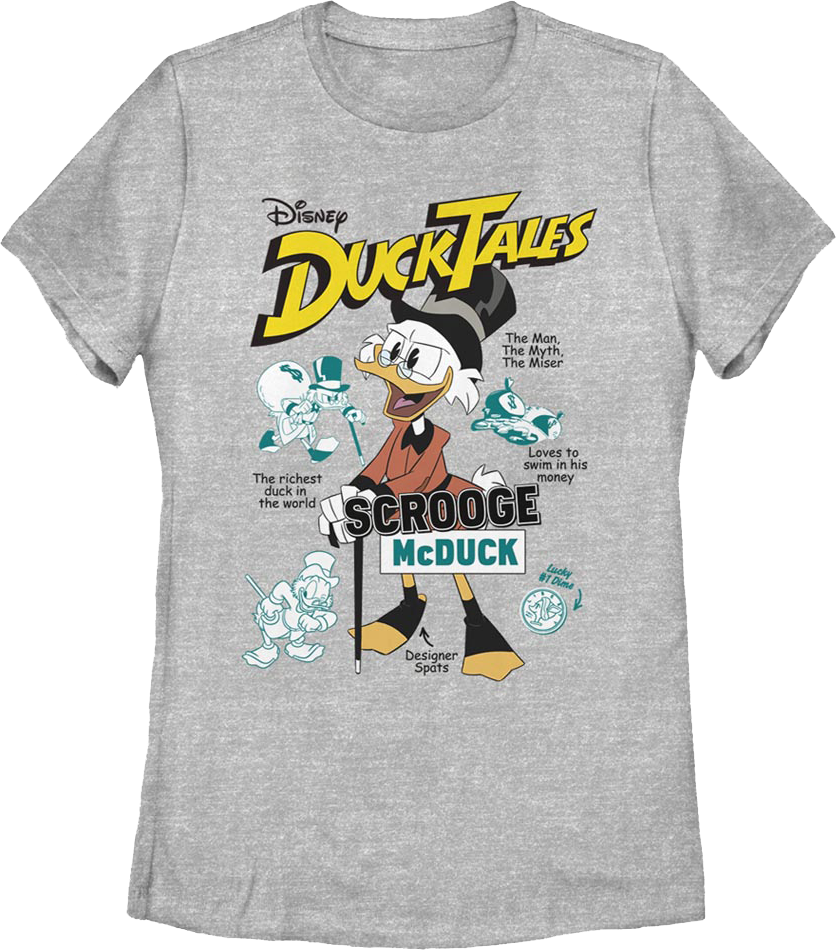 Womens Scrooge McDuck The Man Myth Miser DuckTales Shirt product image 1