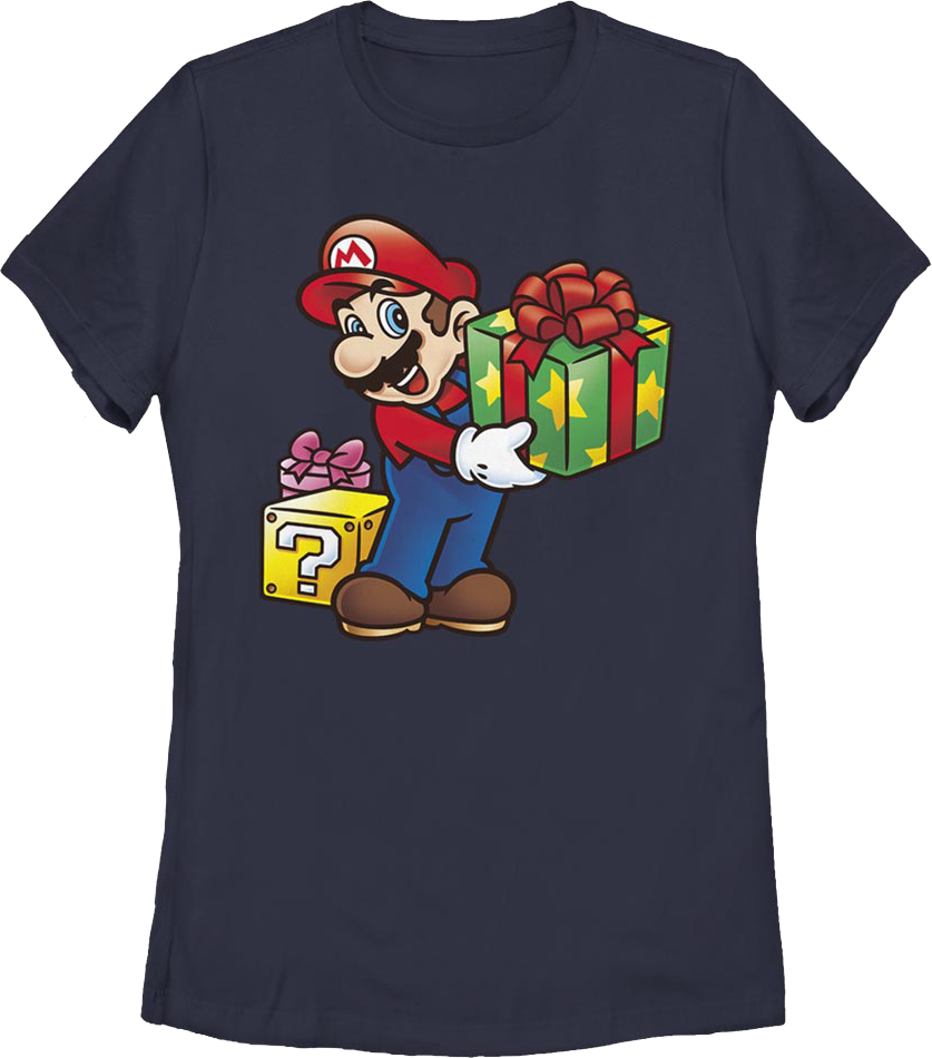 Womens Super Mario Christmas Gifts Nintendo Shirt product image 1