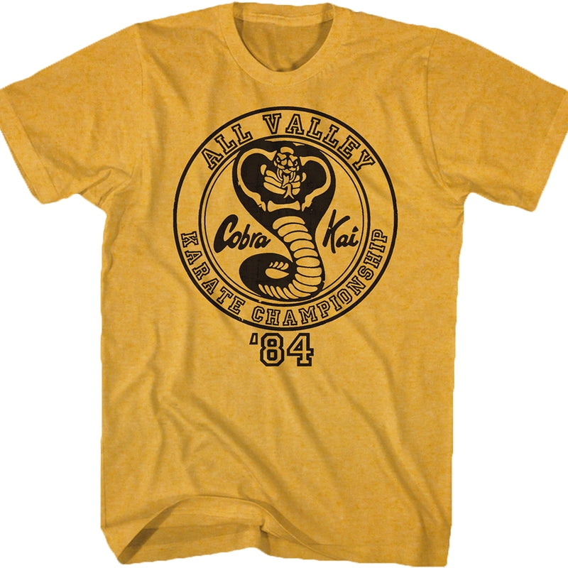 Yellow 84 All Valley Karate Championship Shirt product image 1
